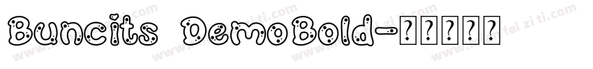 Buncits DemoBold字体转换